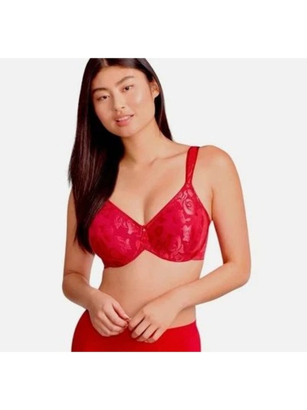 Wacoal Awareness Bra 40DD Red Full Coverage Seamless NWT